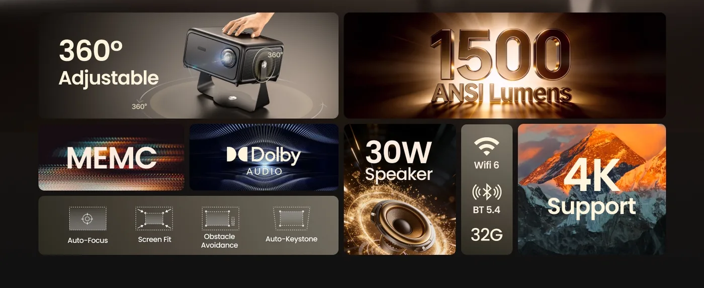 DYD 4K Smart Projector